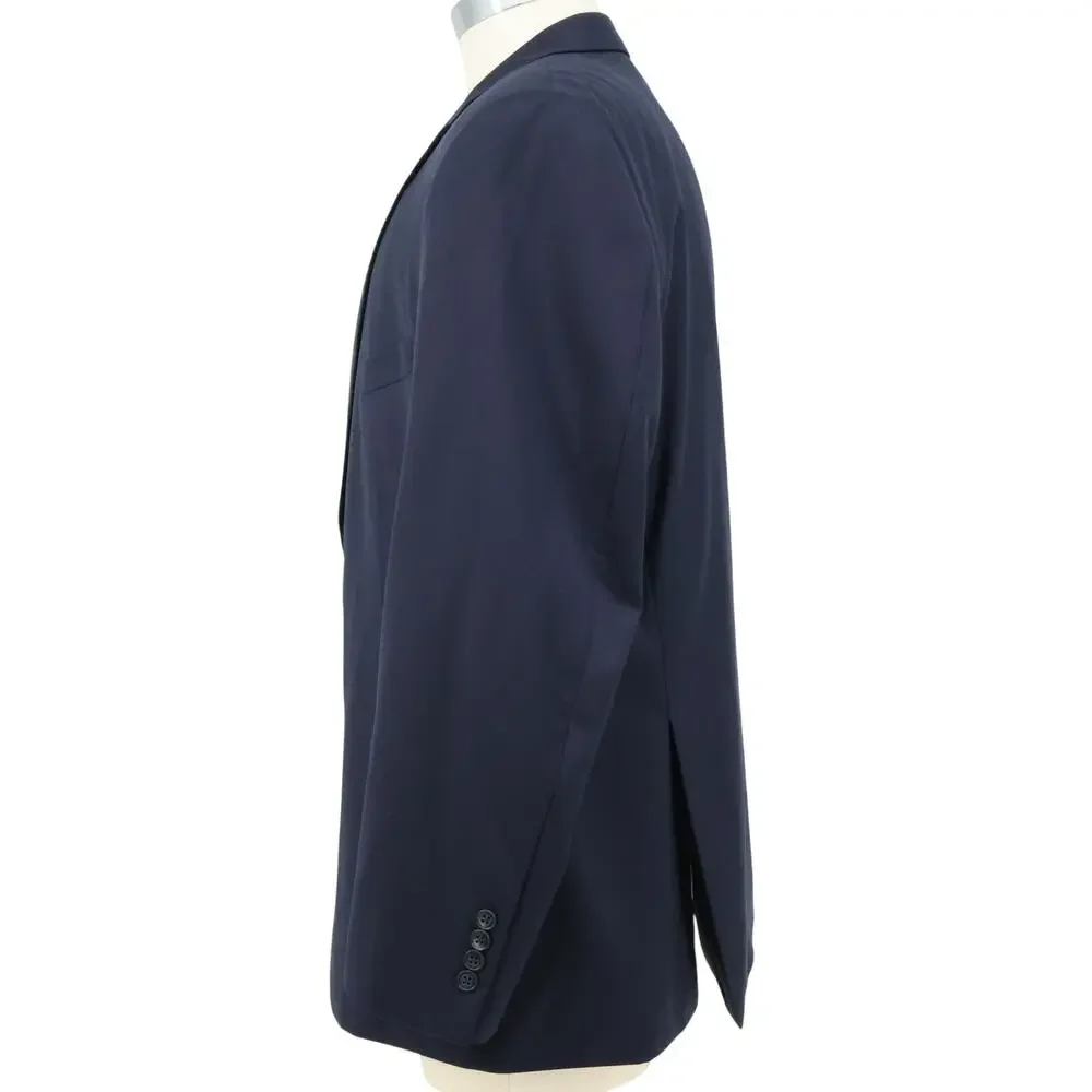 Jos A Bank Sport Coat Mens 52R Navy Blue Wool Jacket Lined Blazer Preppy Career